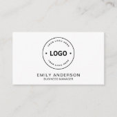 Minimalistische professionele bedrijf aangepaste L Visitekaartje (Voorkant)