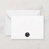 Minimalistische professionele bedrijf eigen Logo Notitiekaartje (Achterkant)