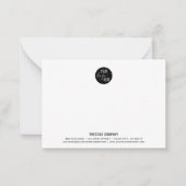 Minimalistische professionele bedrijf eigen Logo Notitiekaartje (Voorkant)