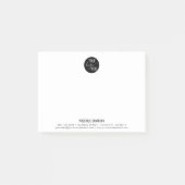 Minimalistische professionele bedrijf eigen Logo Post-it® Notes (Voorkant)