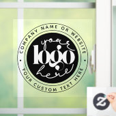 Minimalistische professionele bedrijfslogo hier raamsticker (Huis)