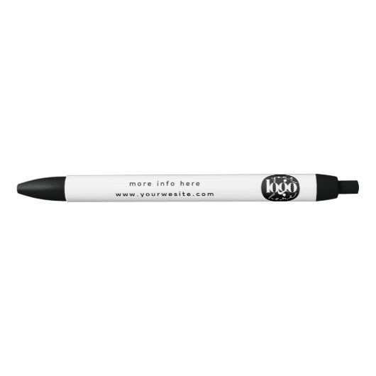 Minimalistische professionele bedrijfslogo op maat zwarte inkt pen (Voorkant)