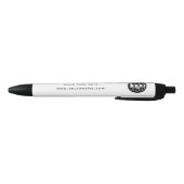 Minimalistische professionele bedrijfslogo op maat zwarte inkt pen (Bodem)