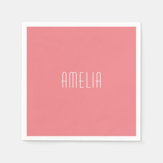 Minimalistische professionele duidelijke eenvoudig servet (Voorkant)