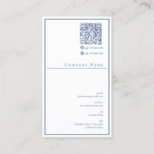 Minimalistische professionele Dusty Blue Healthcar Visitekaartje (Achterkant)