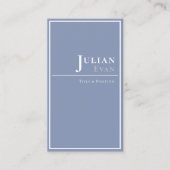 Minimalistische professionele Dusty Blue Healthcar Visitekaartje (Voorkant)