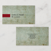  minimalistische professionele effen grijsachtig visitekaartje (Voorkant / Achterkant)