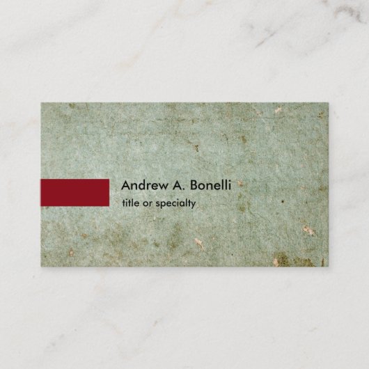  minimalistische professionele effen grijsachtig visitekaartje (Voorkant)