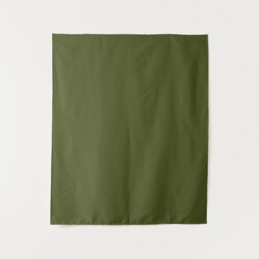 Minimalistische professionele effen legergroene kl wandkleed (Voorkant)