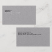Minimalistische professionele elegante eenvoudige  visitekaartje (Voorkant / Achterkant)