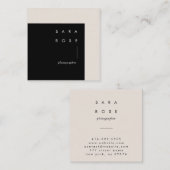 minimalistische professionele fotograaf contactkaartje (Voorkant / Achterkant)