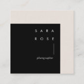 minimalistische professionele fotograaf contactkaartje (Voorkant)