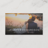 Minimalistische professionele fotograaf foto visitekaartje (Voorkant)