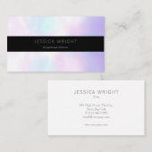 Minimalistische professionele geborstelde staal visitekaartje (Voorkant / Achterkant)