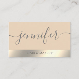 Minimalistische professionele gouden folie visitekaartje