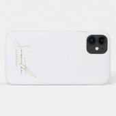 Minimalistische professionele gouden handgeschreve Case-Mate iPhone case (Achterkant (horizontaal))
