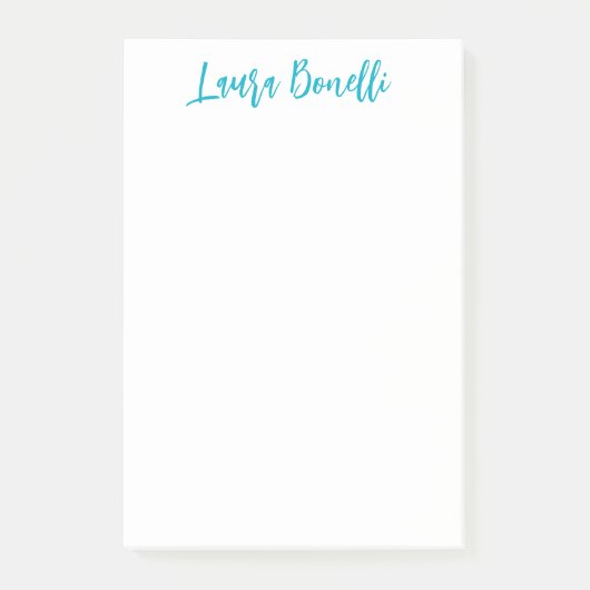 Minimalistische professionele handgeschreven gewon post-it® notes (Voorkant)