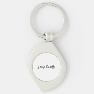 Minimalistische professionele handgeschreven gewon sleutelhanger