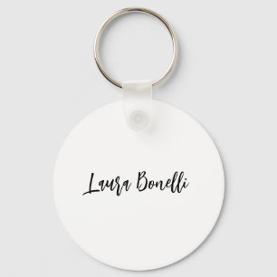 Minimalistische professionele handgeschreven gewon sleutelhanger