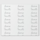 Minimalistische professionele Jouw naam Cadeaupapier (Vlak)