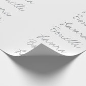 Minimalistische professionele Jouw naam Cadeaupapier (Hoek)