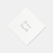 Minimalistische professionele Jouw naam Servet (Hoek)