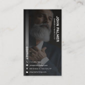 Minimalistische professionele kapperszaak visitekaartje (Voorkant)