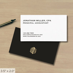 Minimalistische professionele klassieker visitekaartje