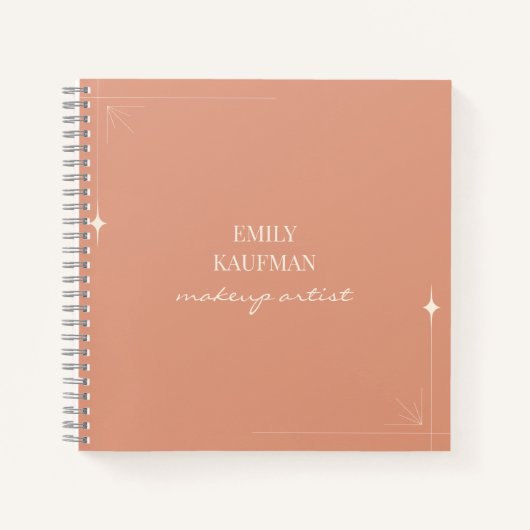 Minimalistische professionele make-up artiest busi notitieboek (Voorkant)
