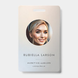 Minimalistische professionele Marketing foto Zilve Badge