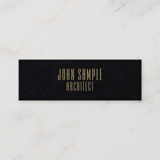 Minimalistische Professionele Moderne Architect Lu Mini Visitekaartje (Voorkant)