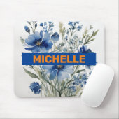 Minimalistische professionele moderne bos van bloe muismat (Met muis)