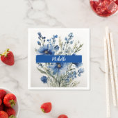 Minimalistische professionele moderne bos van bloe servet (Insitu)