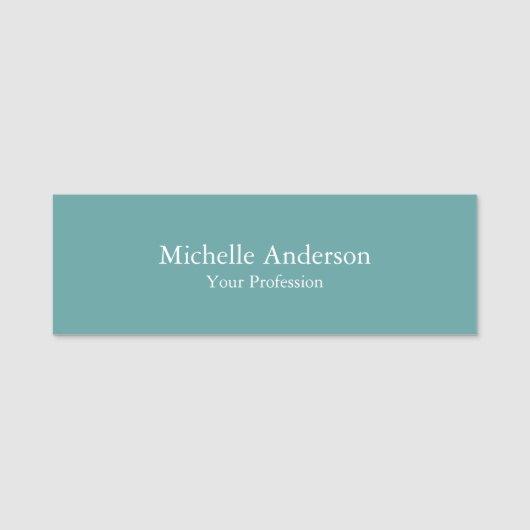 Minimalistische Professionele Moderne Duidelijke C Naamplaatje (Voorkant)