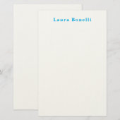 Minimalistische Professionele Moderne Eenvoudige N Briefpapier (Voorkant / Achterkant)