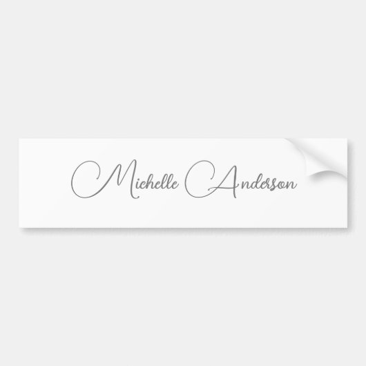 Minimalistische Professionele Moderne Eenvoudige N Bumpersticker (Voorkant)