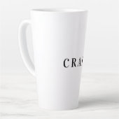 Minimalistische professionele moderne eenvoudige n latte mok (Linkerhoek)