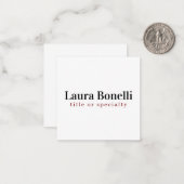 Minimalistische professionele moderne eenvoudige n notitiekaartje (Voorkant / Achterkant in situ)