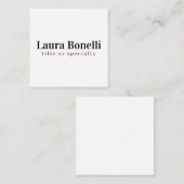 Minimalistische professionele moderne eenvoudige n notitiekaartje (Voorkant / Achterkant)