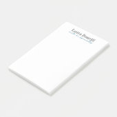 Minimalistische Professionele Moderne Eenvoudige N Post-it® Notes (Schuin)