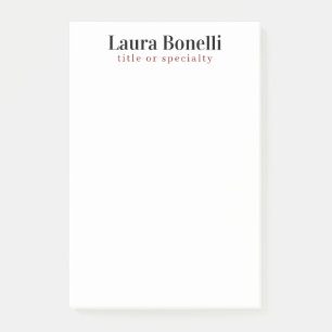Minimalistische professionele moderne eenvoudige n post-it® notes