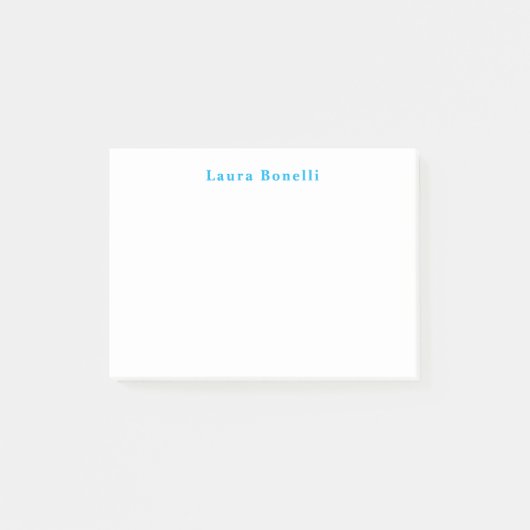 Minimalistische professionele moderne eenvoudige n post-it® notes (Voorkant)