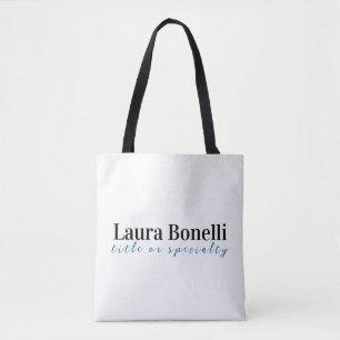 Minimalistische Professionele Moderne Eenvoudige N Tote Bag