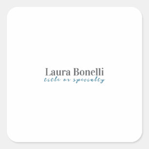 Minimalistische Professionele Moderne Eenvoudige N Vierkante Sticker