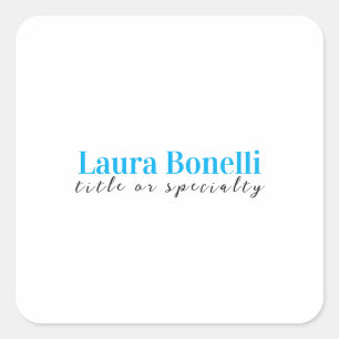 Minimalistische Professionele Moderne Eenvoudige N Vierkante Sticker
