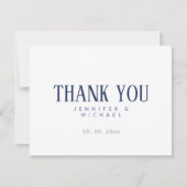 Minimalistische professionele moderne elegante bedankkaart (Voorkant)