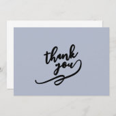 Minimalistische professionele moderne elegante bedankkaart (Voorkant / Achterkant)