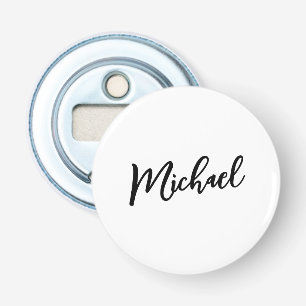 Minimalistische professionele moderne elegante button flesopener