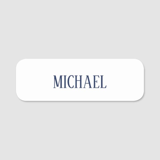 Minimalistische professionele moderne elegante naamplaatje (Voorkant)