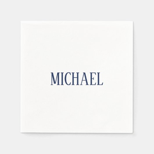 Minimalistische professionele moderne elegante servet (Voorkant)